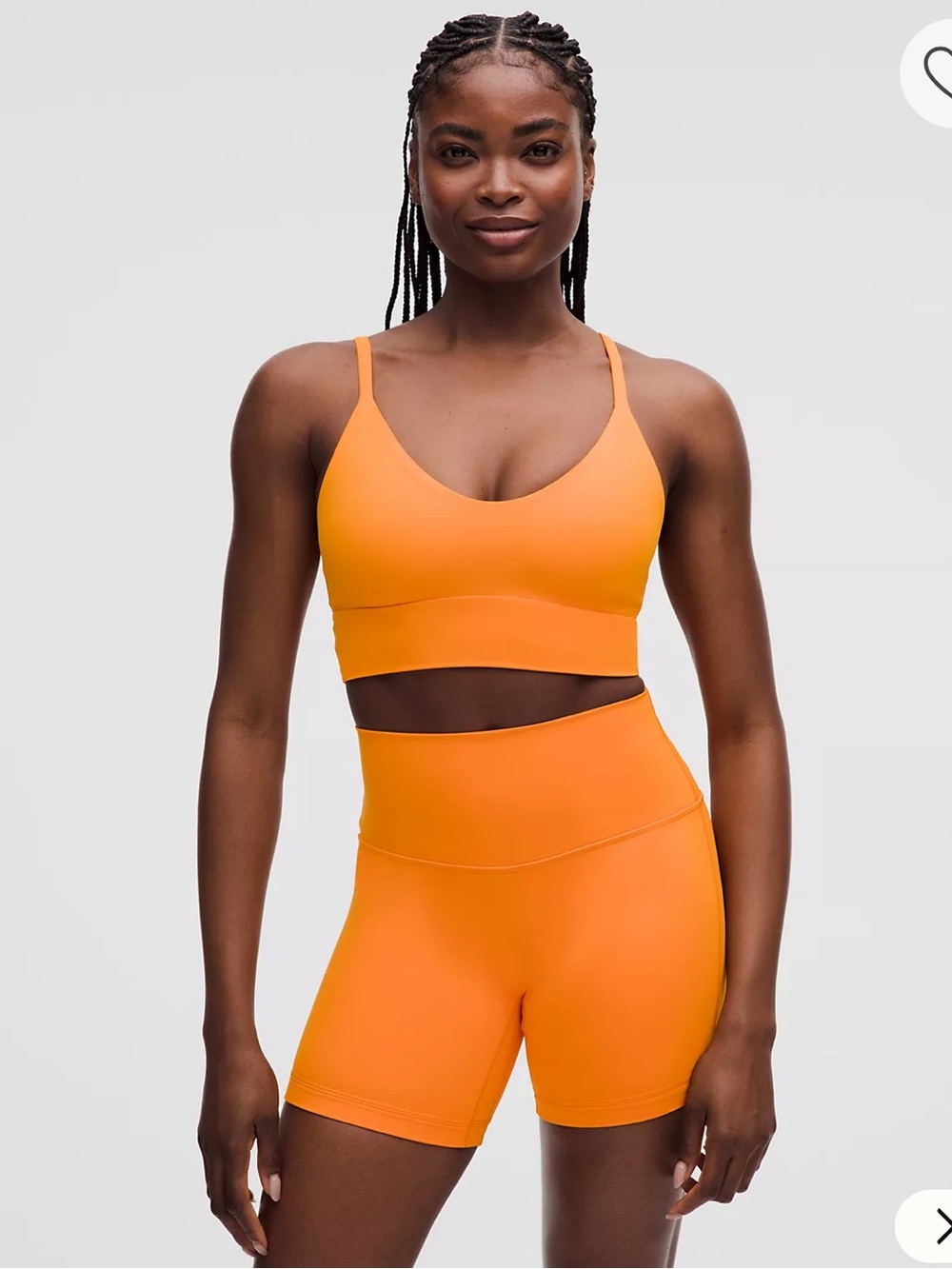 LULULEMON | Focuser Scoop Neck Bra Nulu - Citrus Sizzle Tone